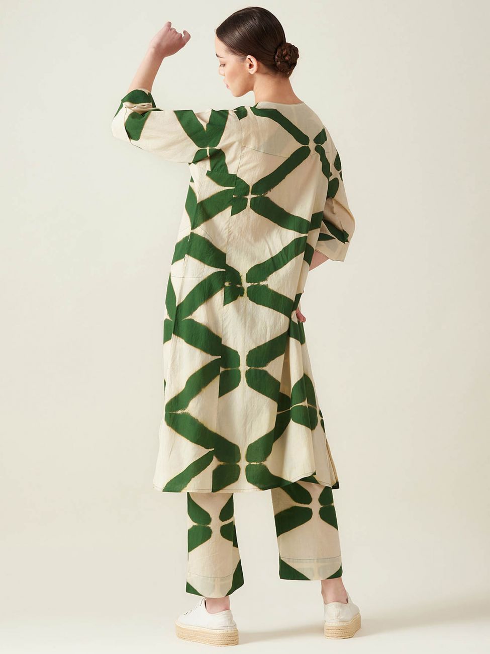 Green Embroidered Co Ord Set