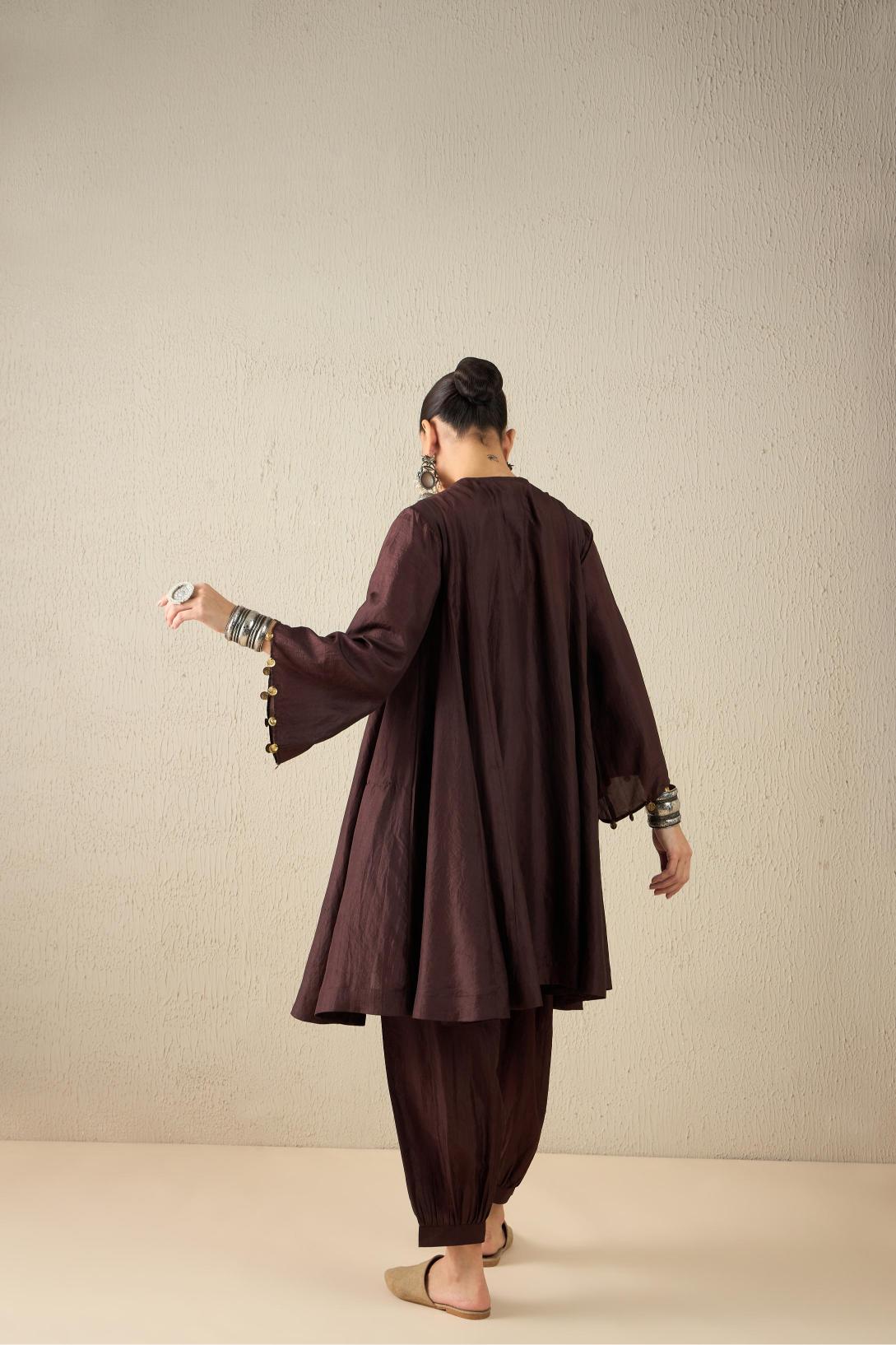 Afghani Silk Set (Coffee Brown)