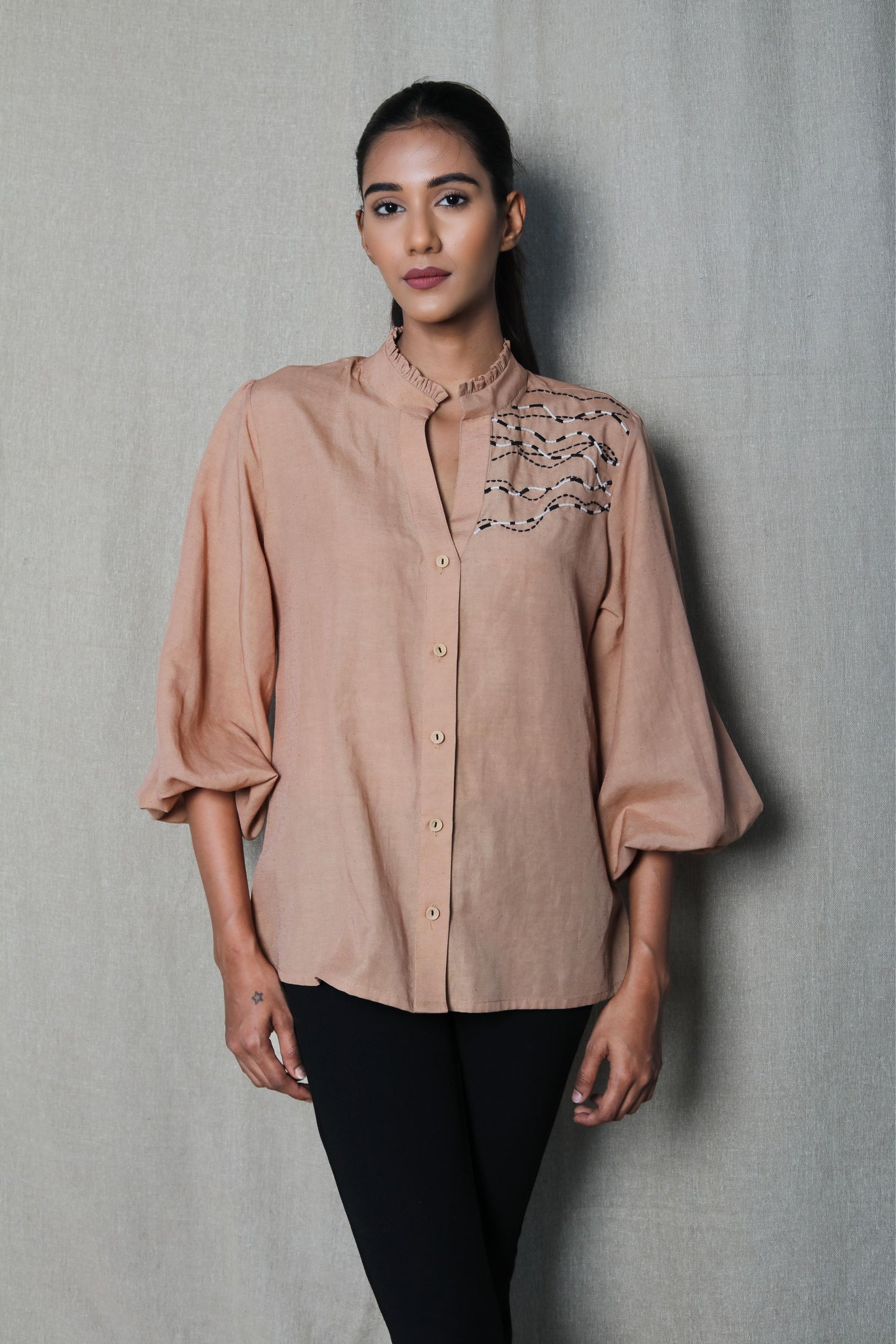 Beige Cord Shirt