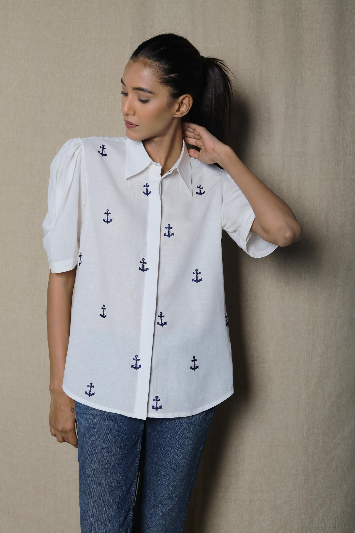 White Anchor Shirt