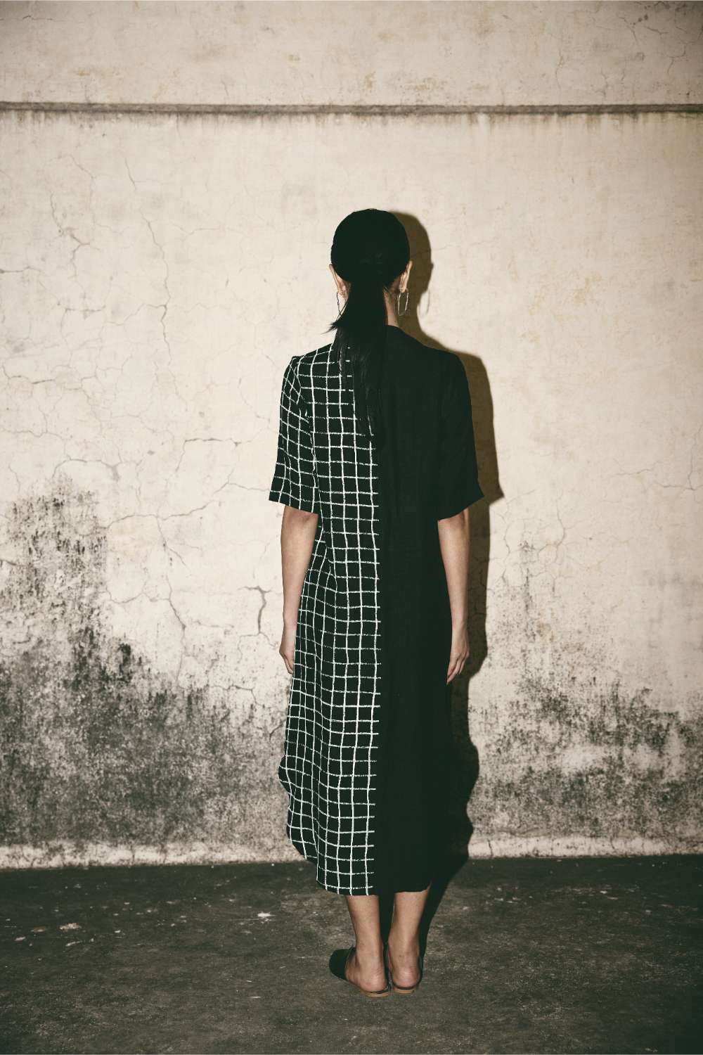 AN Grid Bloom Kaftan