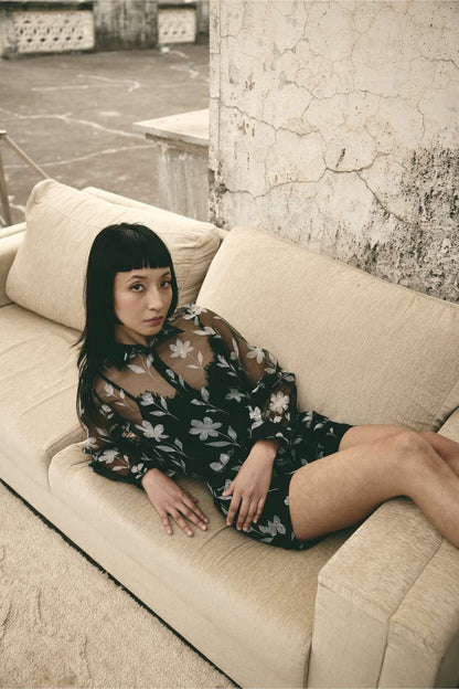 AN Floral Organza Shorts