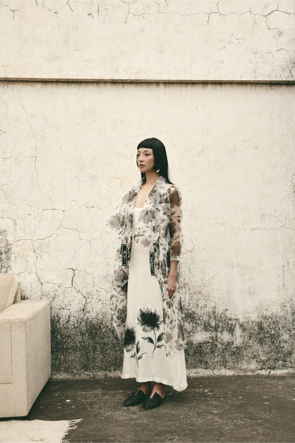 AN Floral Organza Cape