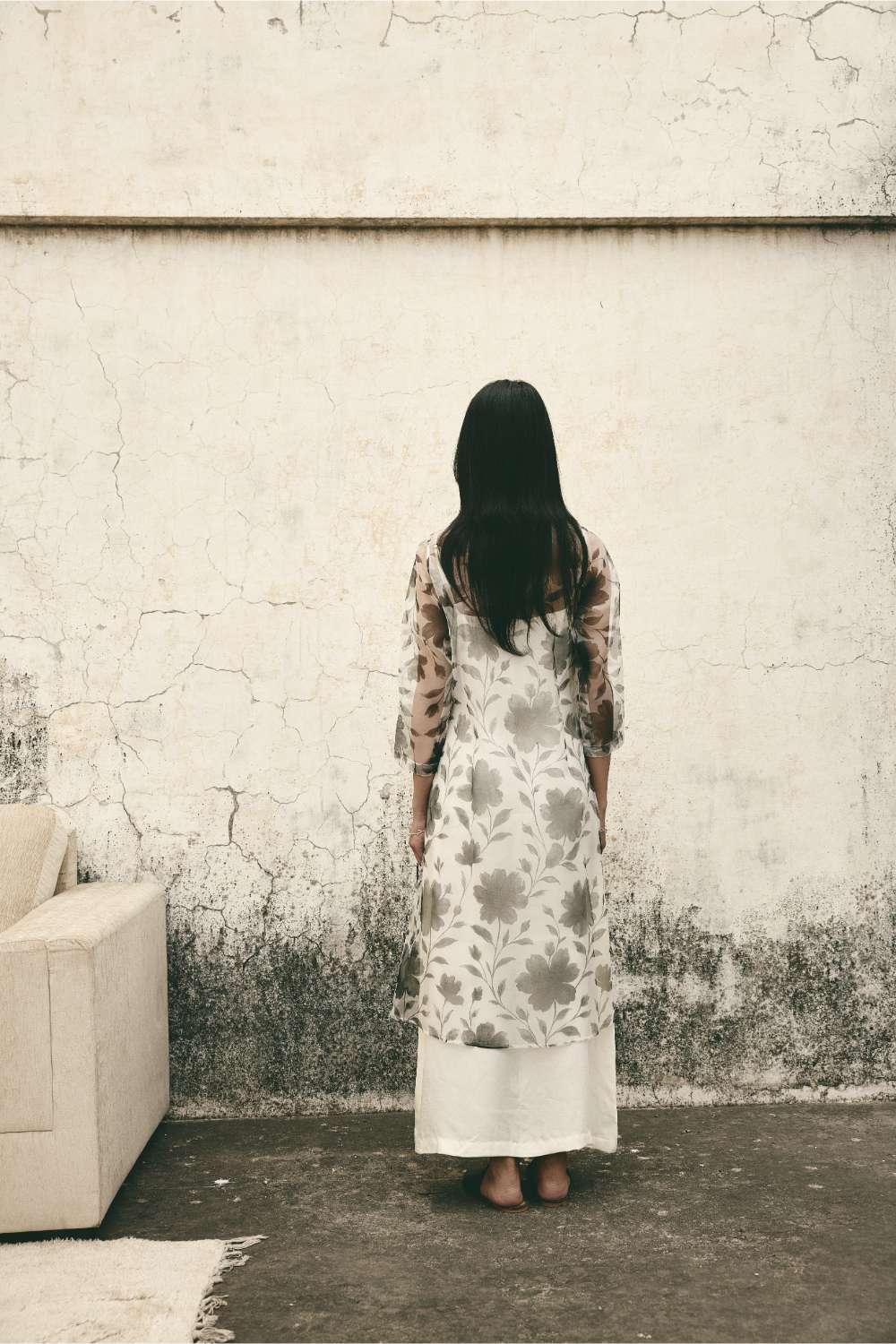 AN Floral Organza Cape
