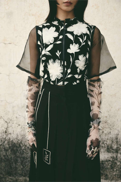 AN Bloom Crop Top with Bookmark Skirt