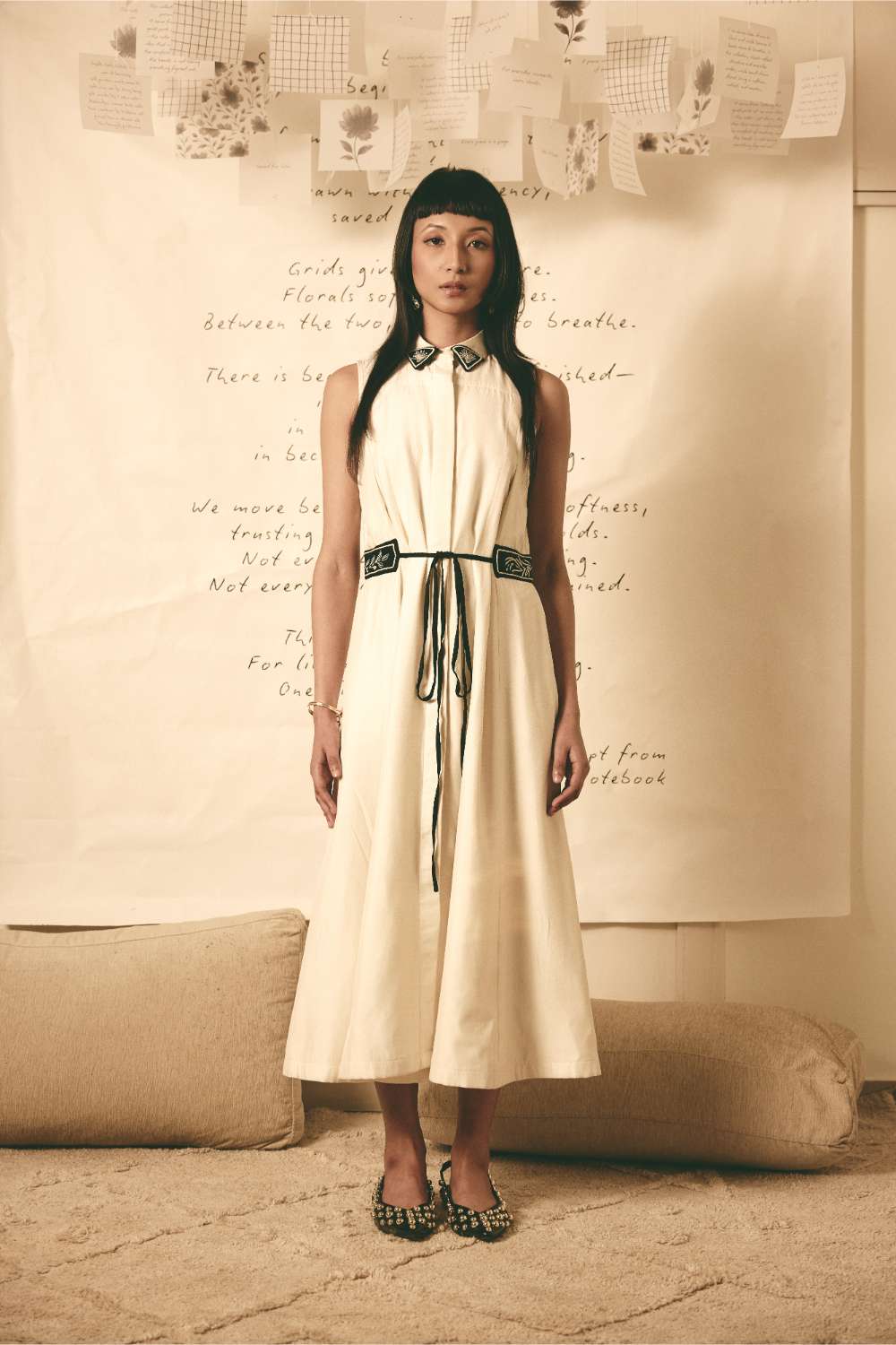AN Trench Dress - White