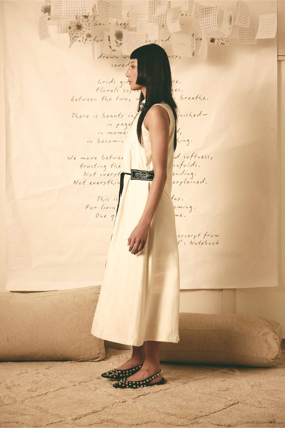 AN Trench Dress - White
