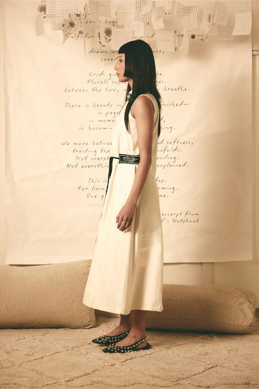 AN Trench Dress - White