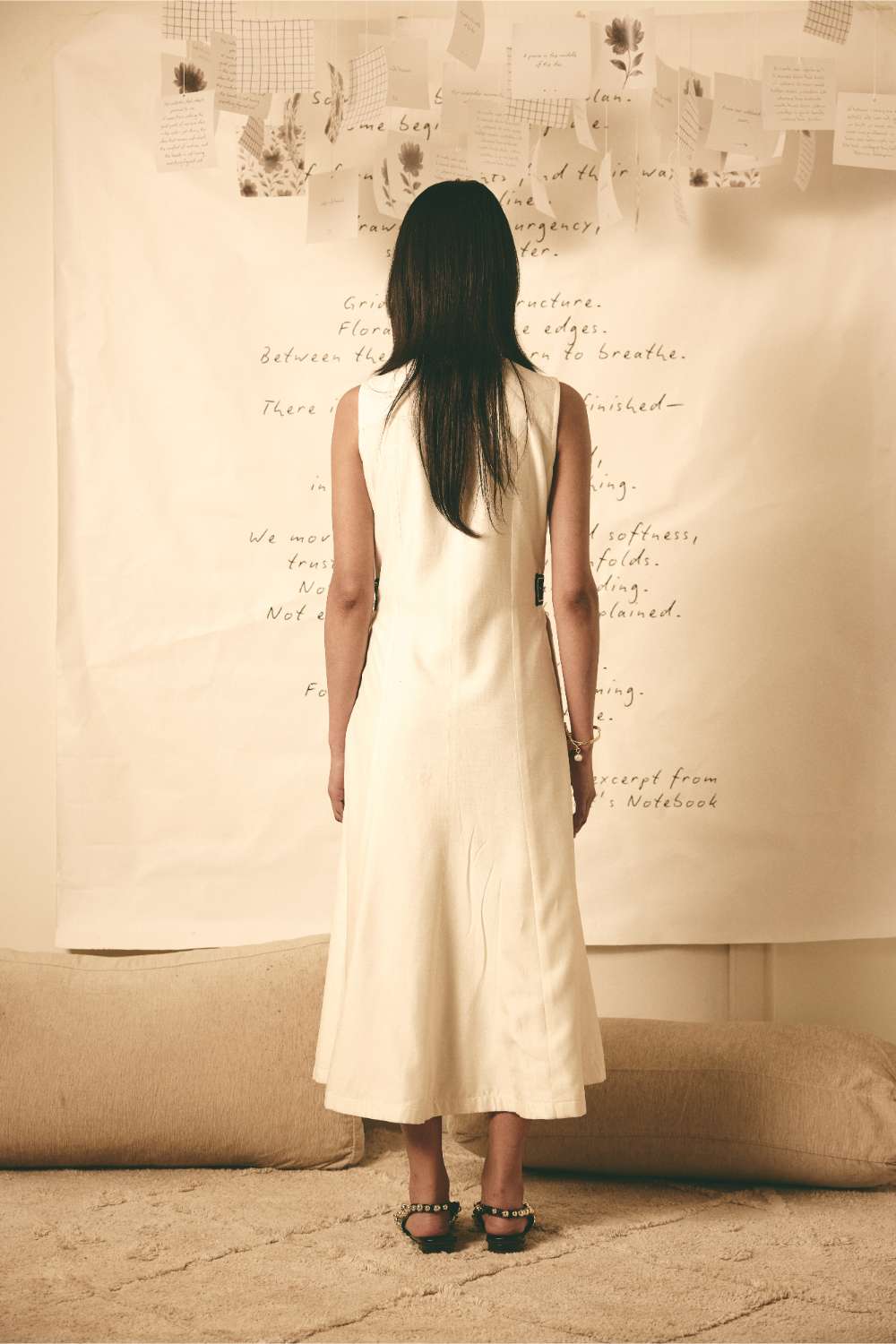 AN Trench Dress - White