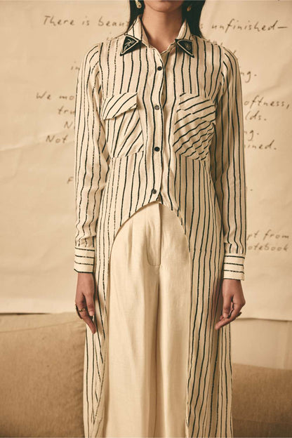AN Stripe Long Shirt