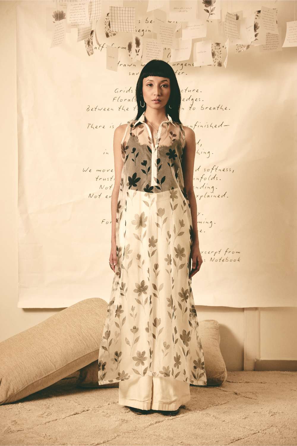 AN Floral Organza Dress