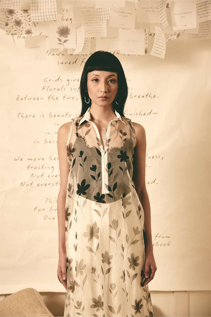 AN Floral Organza Dress