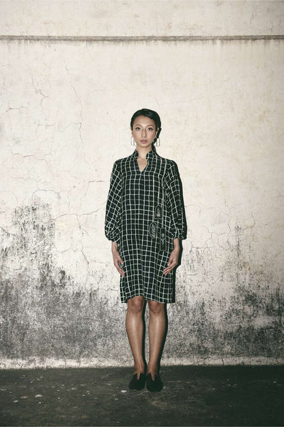 AN Grid Comfort Dress