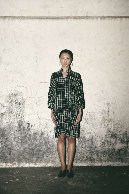 AN Grid Comfort Dress