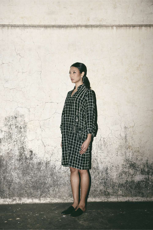 AN Grid Comfort Dress