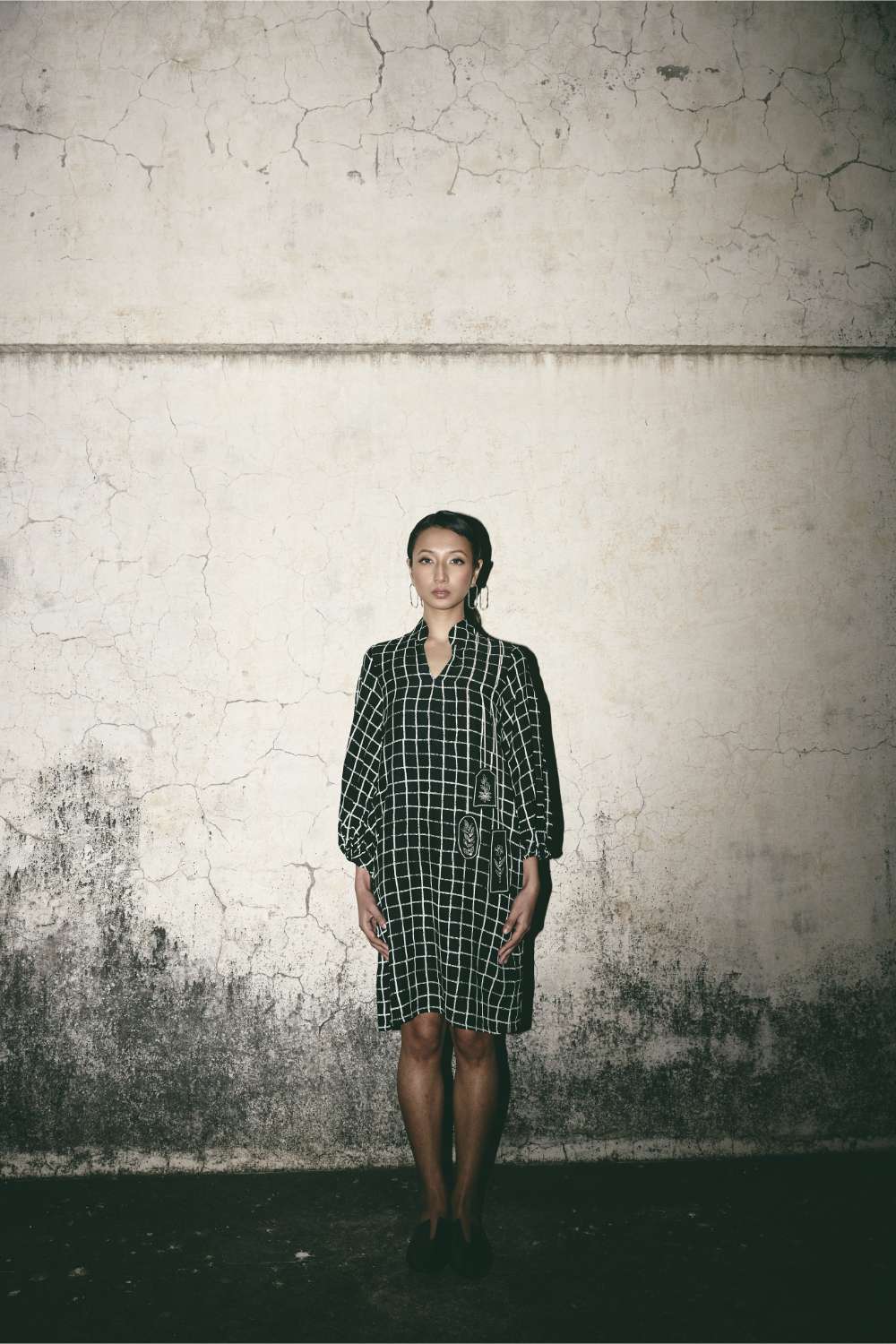 AN Grid Comfort Dress
