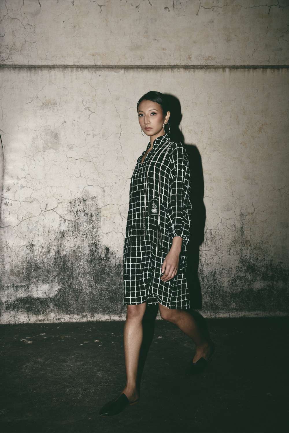 AN Grid Comfort Dress