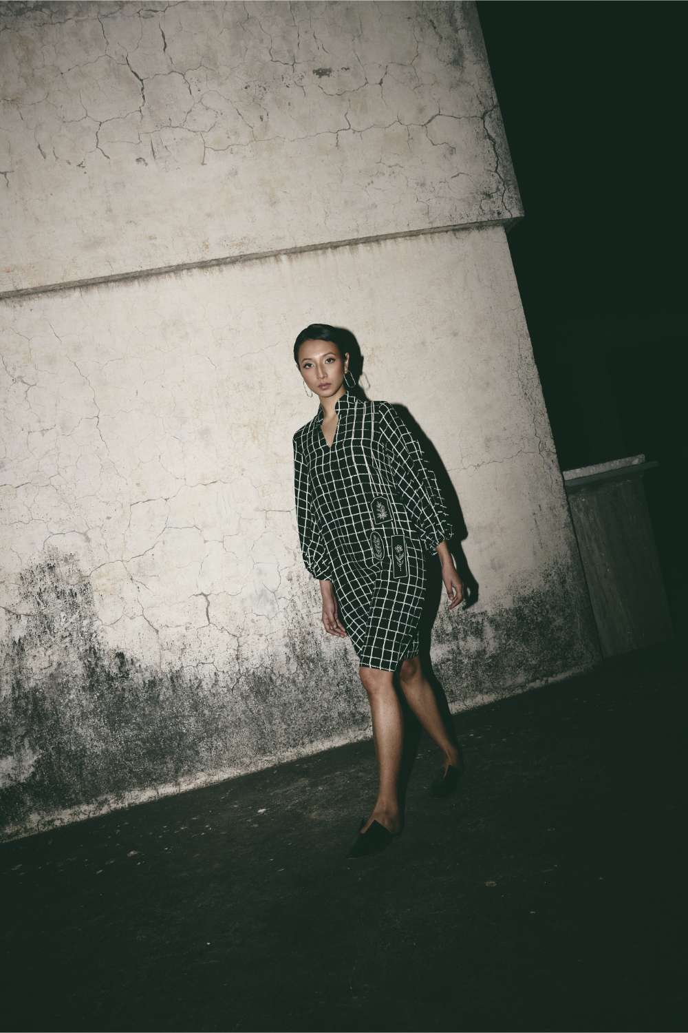 AN Grid Comfort Dress