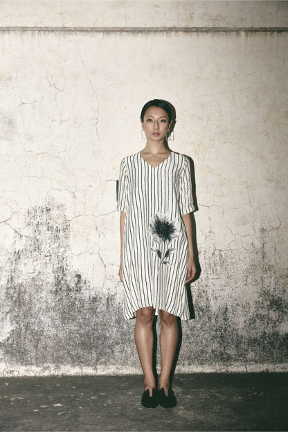 AN Stripe Bloom Dress