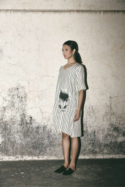 AN Stripe Bloom Dress