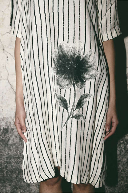 AN Stripe Bloom Dress