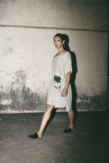 AN Stripe Bloom Dress