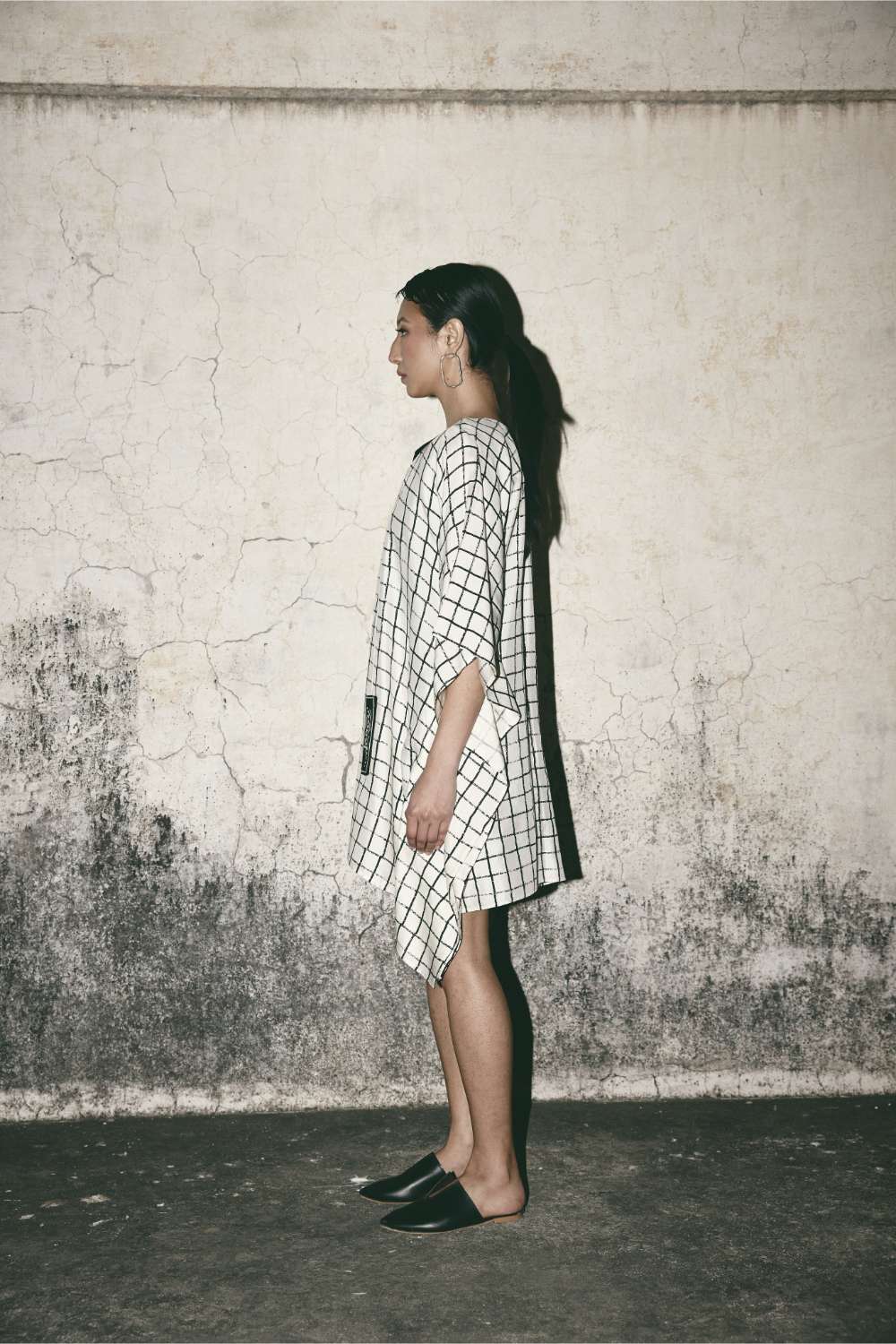 AN Grid Kaftan Dress