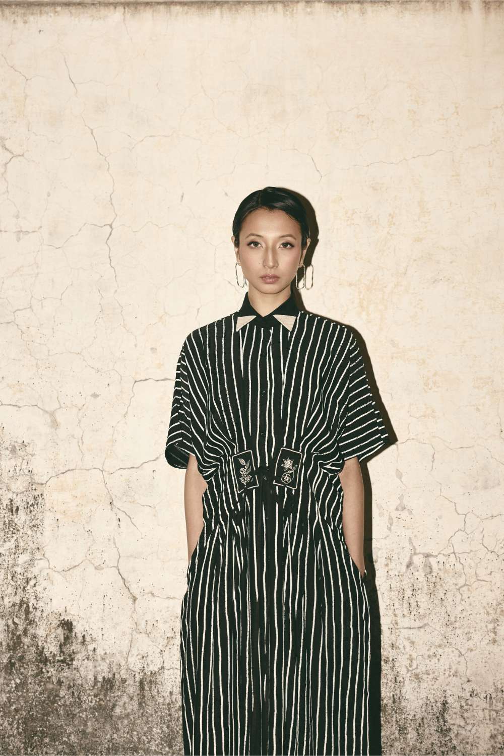 AN Stripe Midi Dress