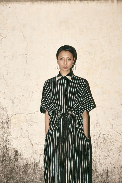 AN Stripe Midi Dress