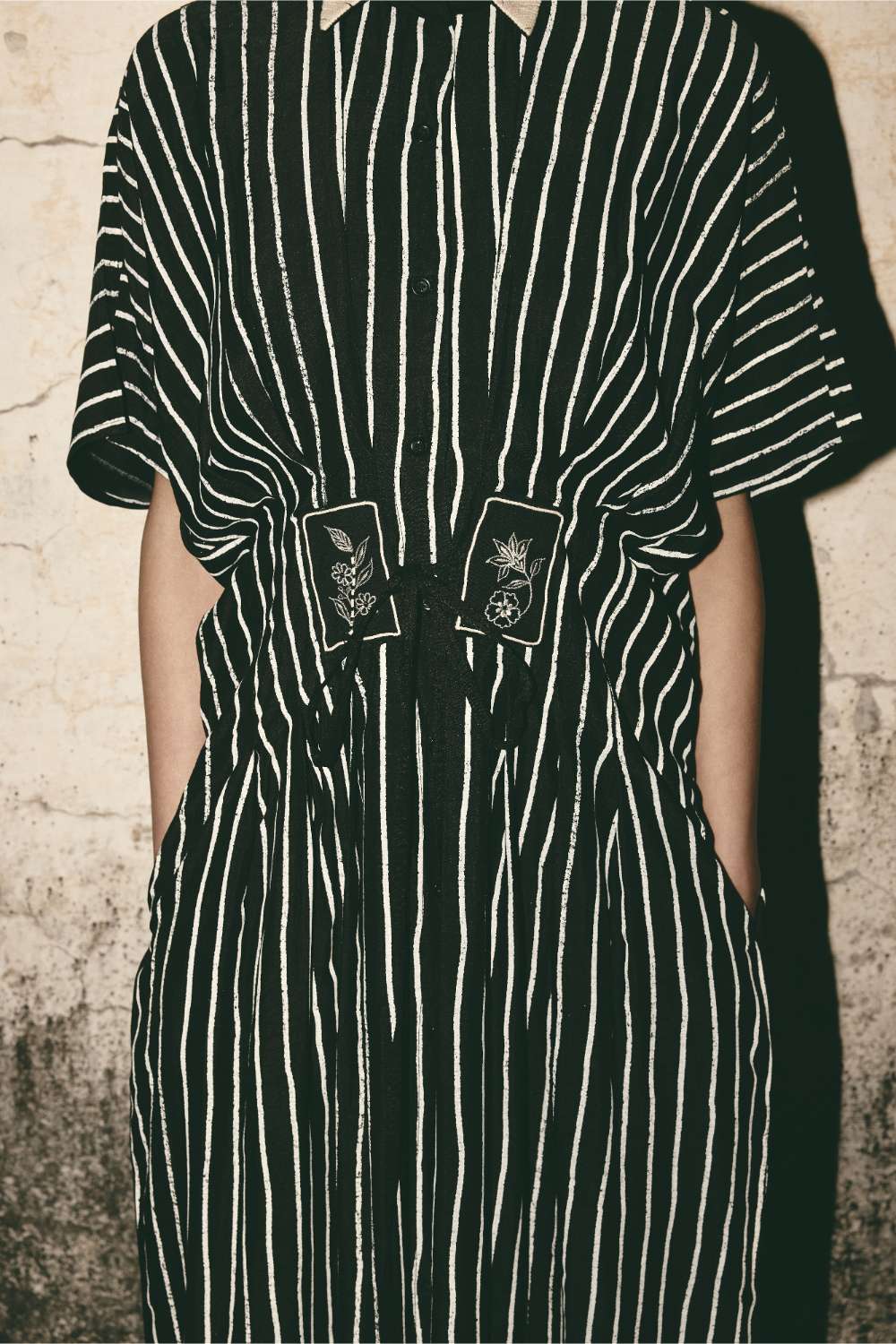 AN Stripe Midi Dress
