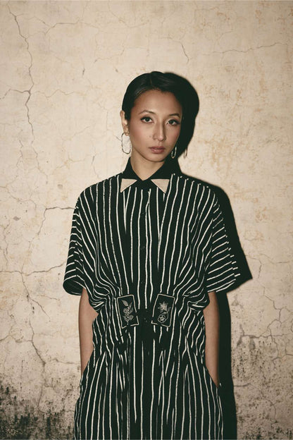 AN Stripe Midi Dress