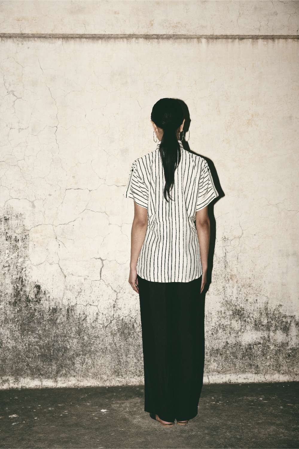 AN Stripe Tie Up Shirt