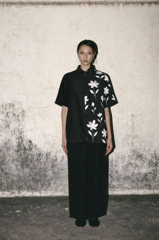 AN Canvas Shirt Set - Black