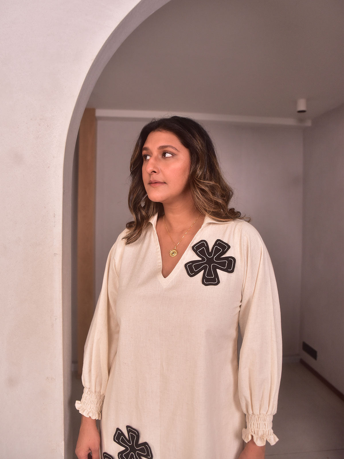 Amara Applique Short Dress