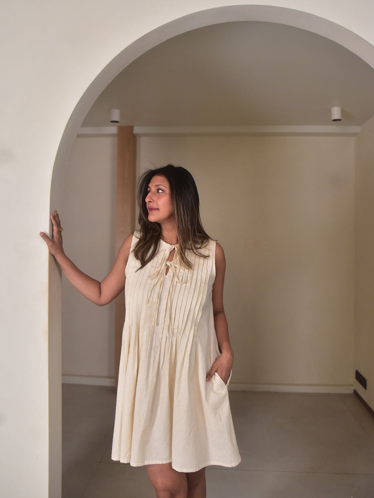 Amara Pintuck Dress