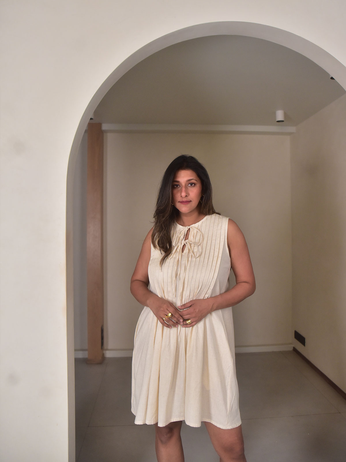 Amara Pintuck Dress