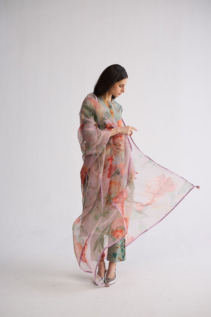 BERRY ORGANZA DUPATTA