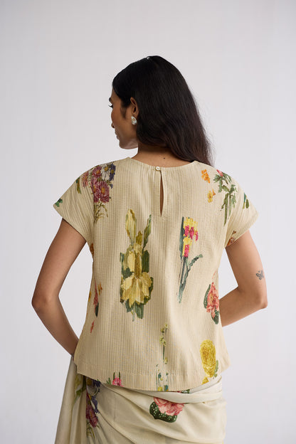 PRIMAVERA PINTUCKS BLOUSE