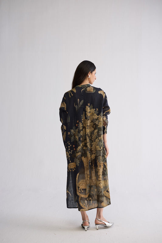 BANYAN LINEN SHIRT DRESS