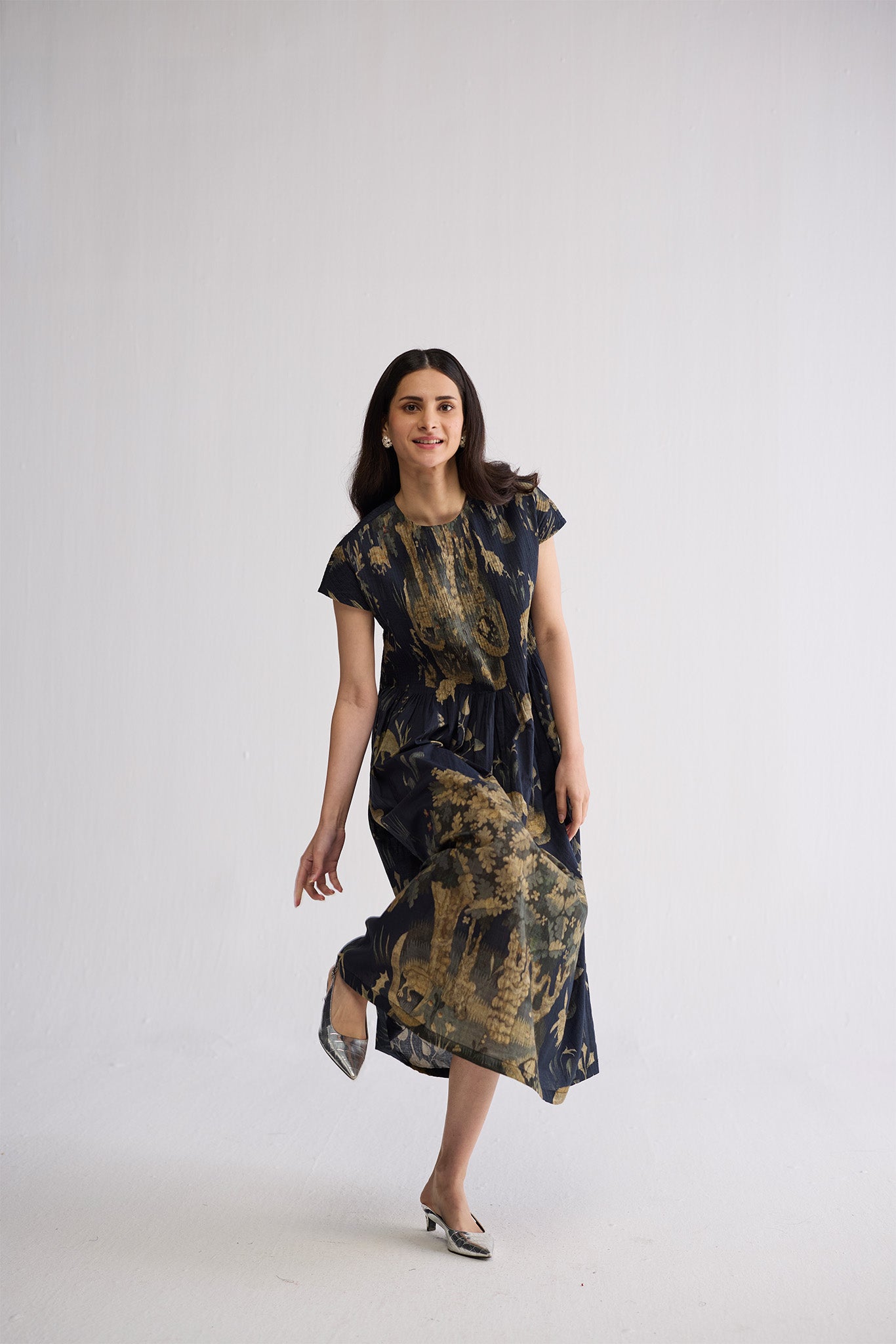 BANYAN PINTUCKS DRESS