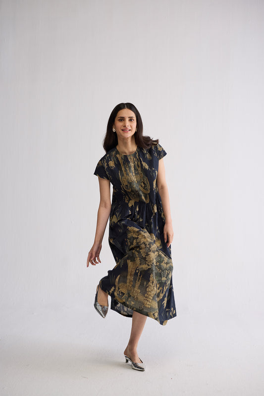 BANYAN PINTUCKS DRESS