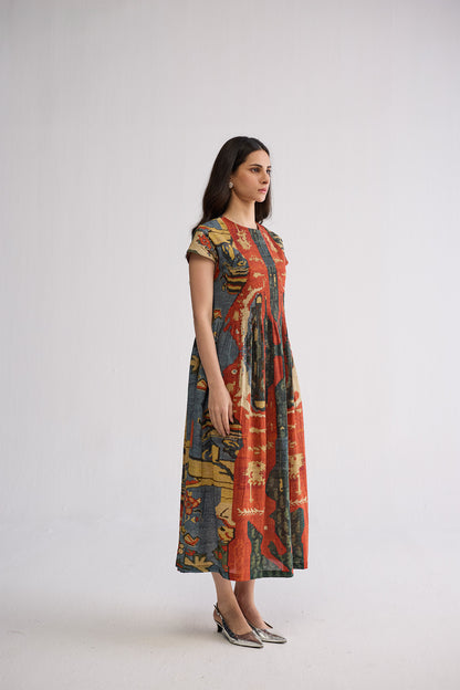 ALO COTTON PINTUCKS DRESS