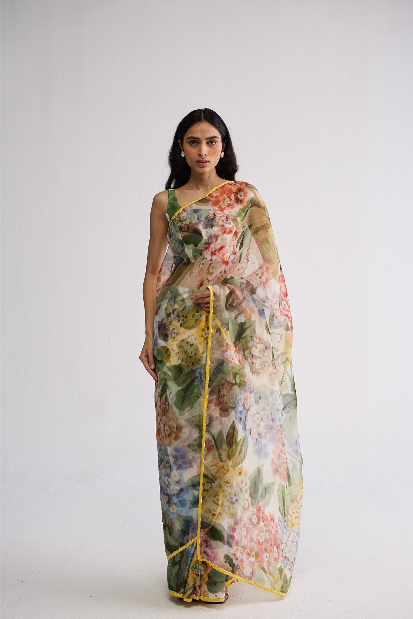 VERANDA SILK & ORGANZA SAREE