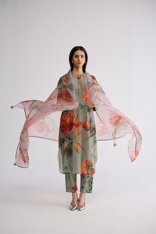 CABBAGE LONG KURTA SET
