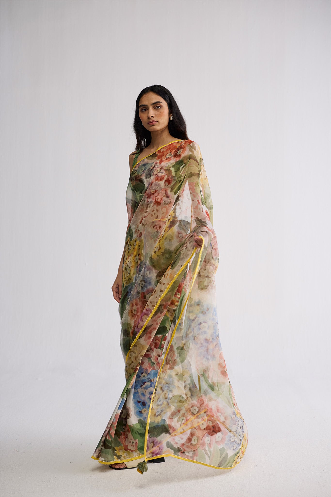 VERANDA SILK & ORGANZA SAREE