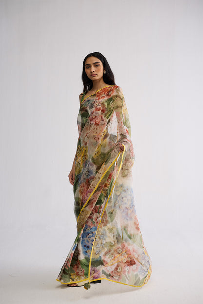 VERANDA SILK & ORGANZA SAREE