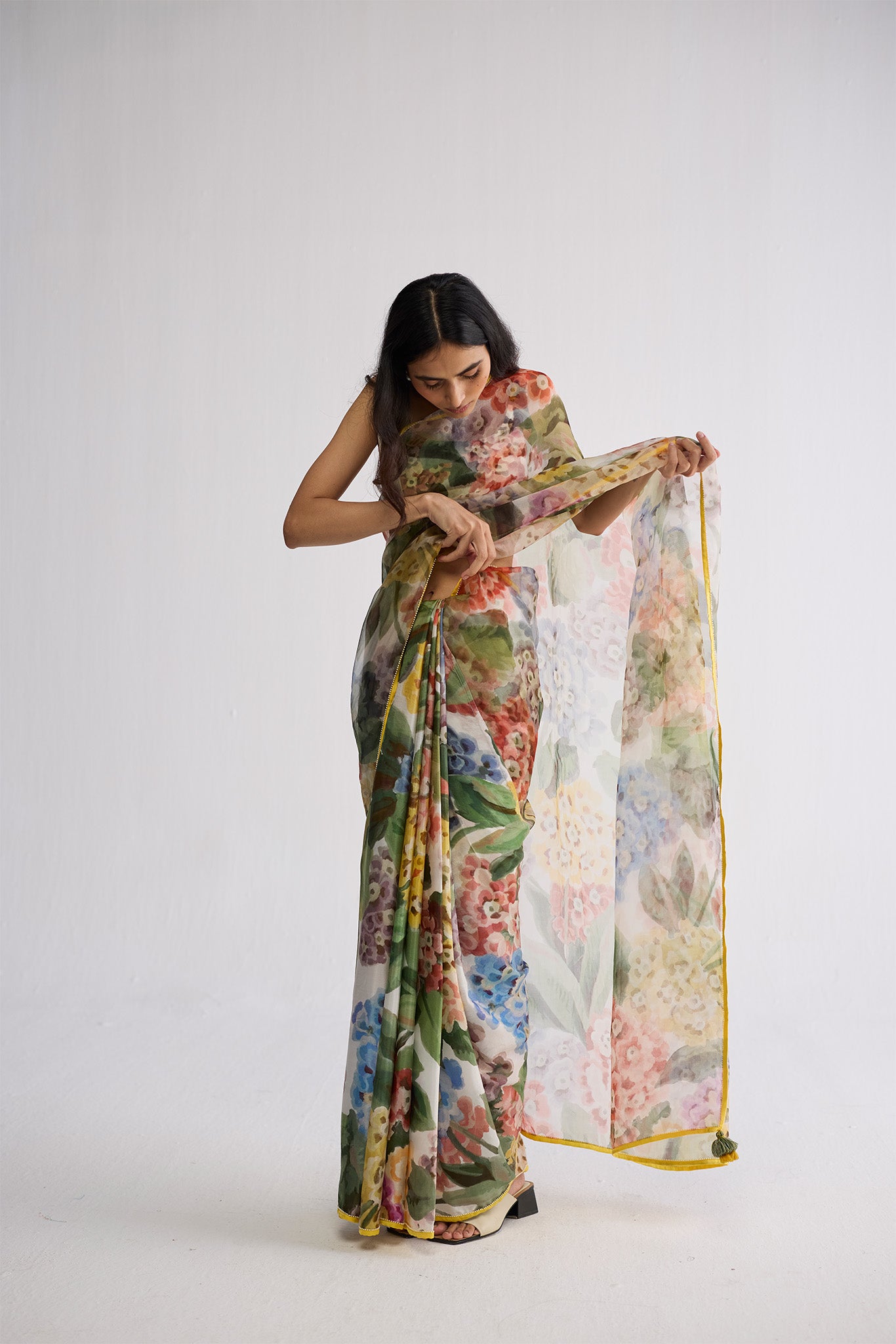 VERANDA SILK & ORGANZA SAREE