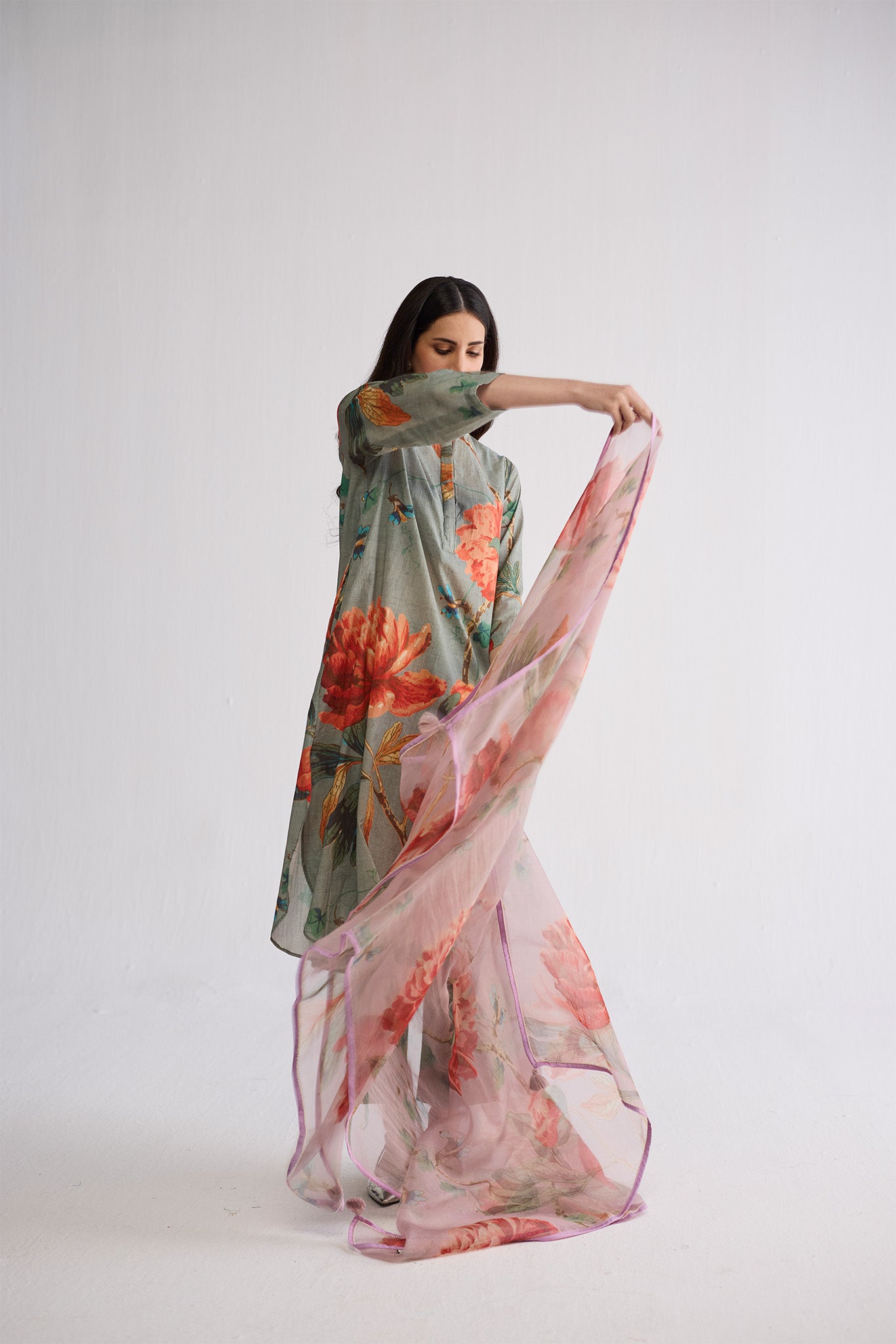 CABBAGE LONG KURTA SET