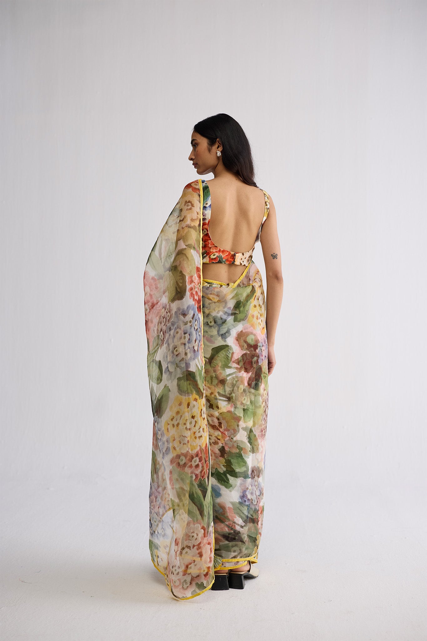 VERANDA SILK & ORGANZA SAREE