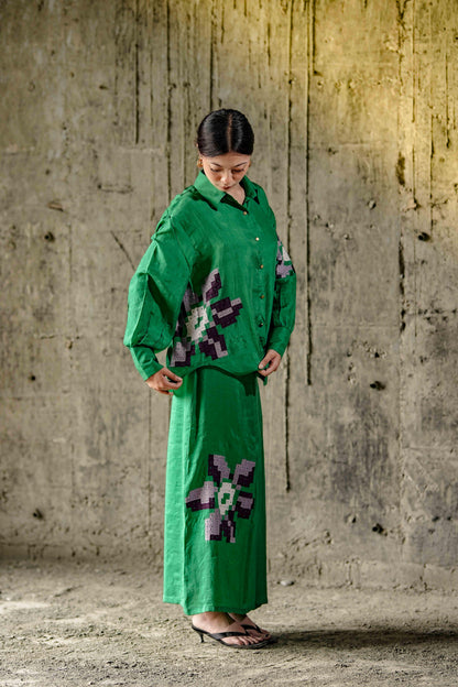 Wildflower Shirt and Skirt Set